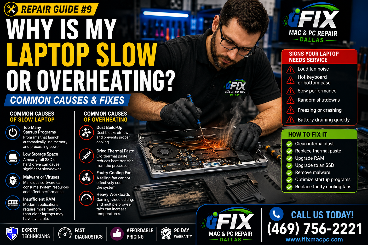 Why Is My Laptop Slow or Overheating? | Dallas Laptop Repair Guide