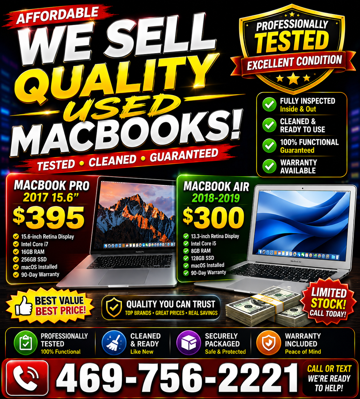 Affordable Used MacBooks in Dallas | Tested & Guaranteed